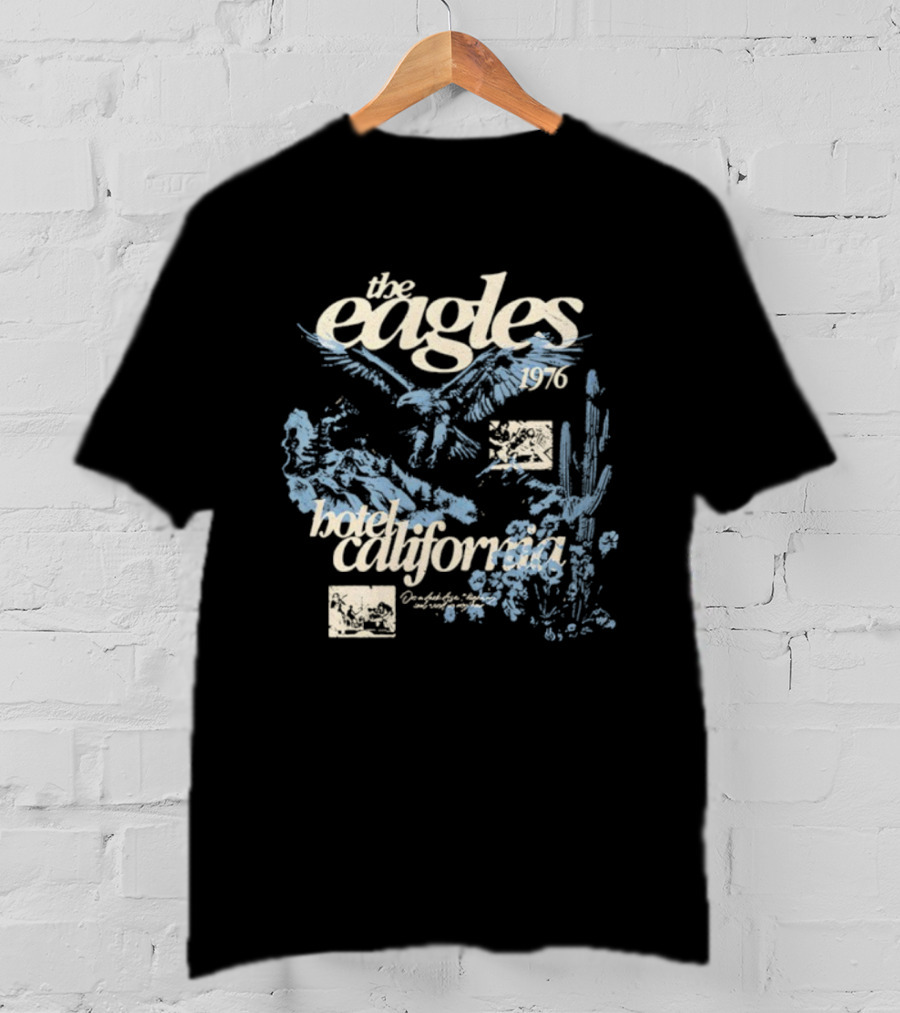 The Eagles Hotel California 1976 Philadelphia Eagles T-Shirt