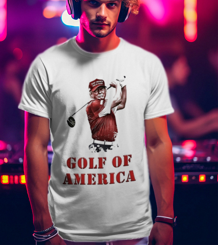 Donald Trump Make America Great Again Golf Of America Bright T-Shirt