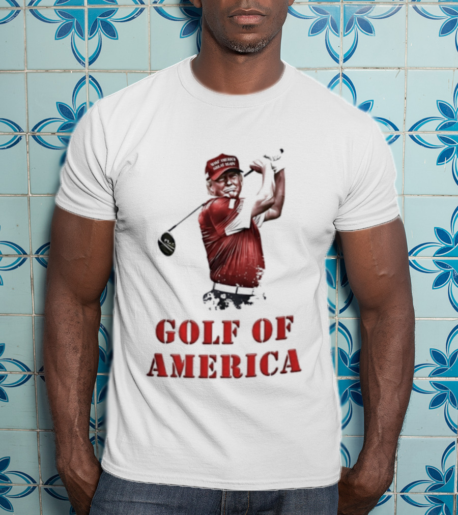 Donald Trump Make America Great Again Golf Of America Bright T-Shirt