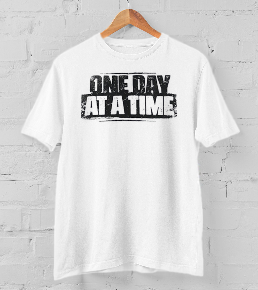 One Day At A Time Remember Fear Is An Obstacle Failure Is A Detour T-Shirt