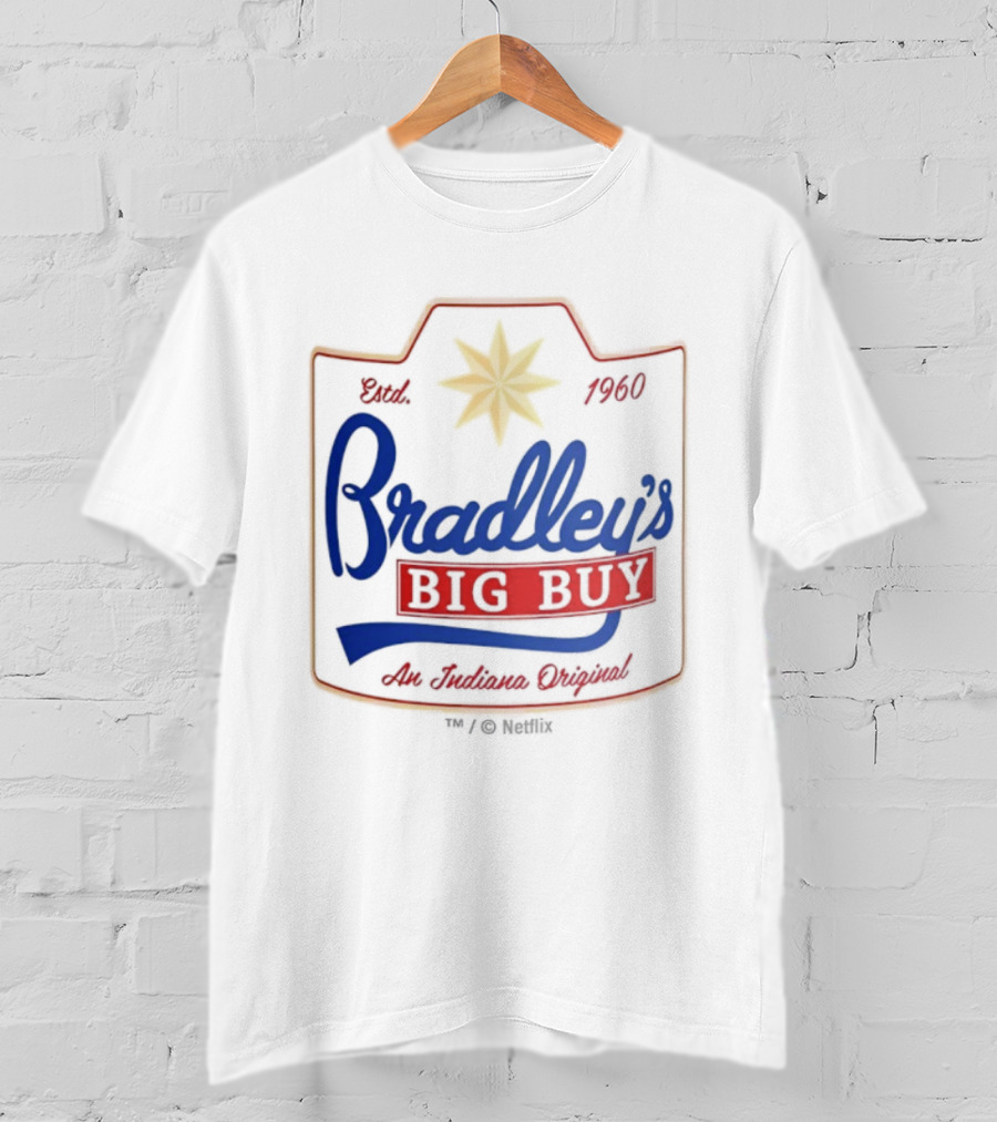 Stranger Things Season 5 Bradley's Big Buy Est. 1960 An Indiana Original T-Shirt