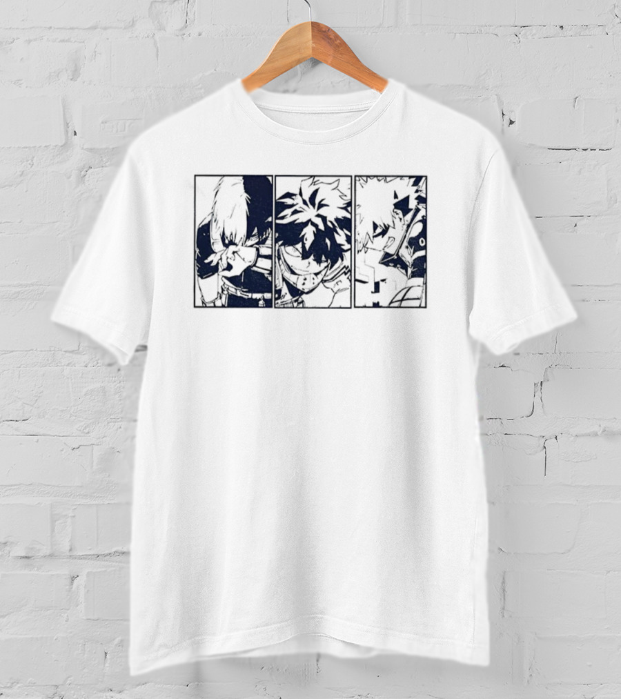 My Hero Academia Deku Bakugo Todoroki Anime Trio Dynamic S T-Shirt