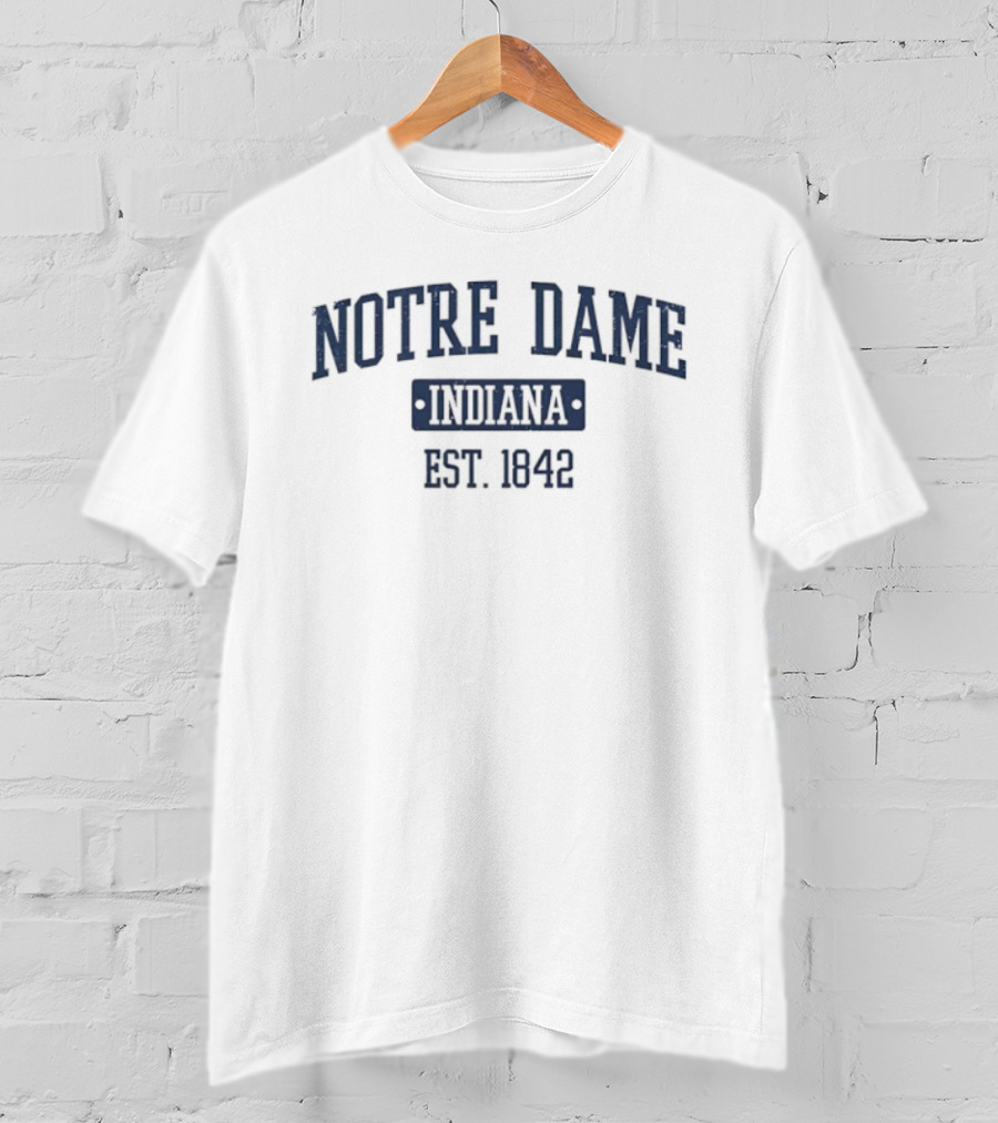 Notre Dame Indiana Est. 1842 Vintage T-Shirt