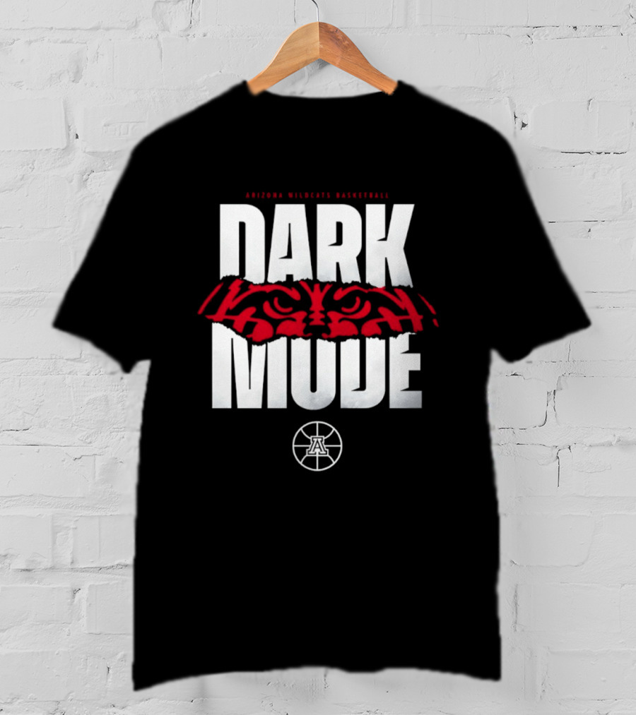 Arizona Wildcats Basketball Dark Mode Red Eye T-Shirt