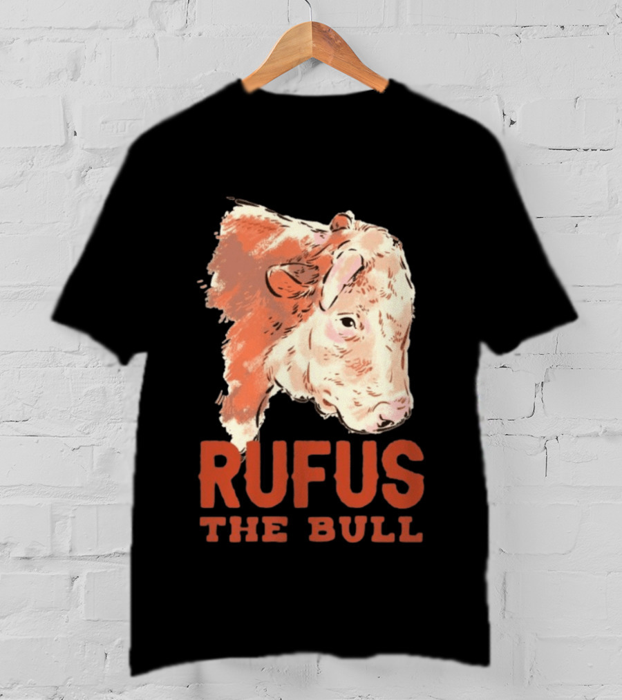 Rufus The Bull Cow Retro Style Rustic T-Shirt