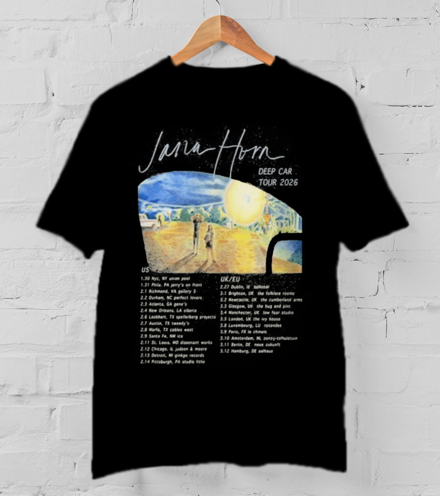 Jana Horn Deep Car Tour 2026 Dates Texas Sun T-Shirt