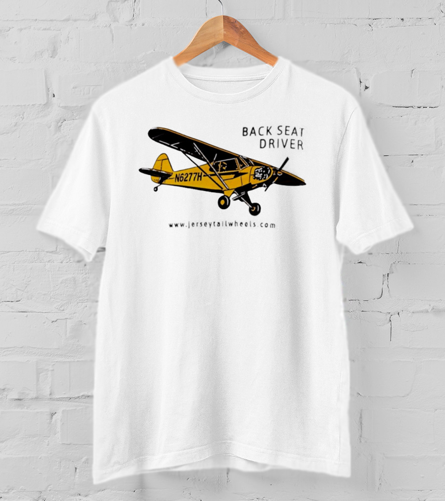 Back Seat Driver N6277H Yellow Aircraft T-Shirt