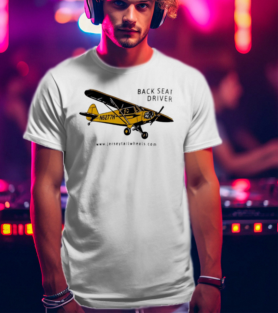 Back Seat Driver N6277H Yellow Aircraft T-Shirt