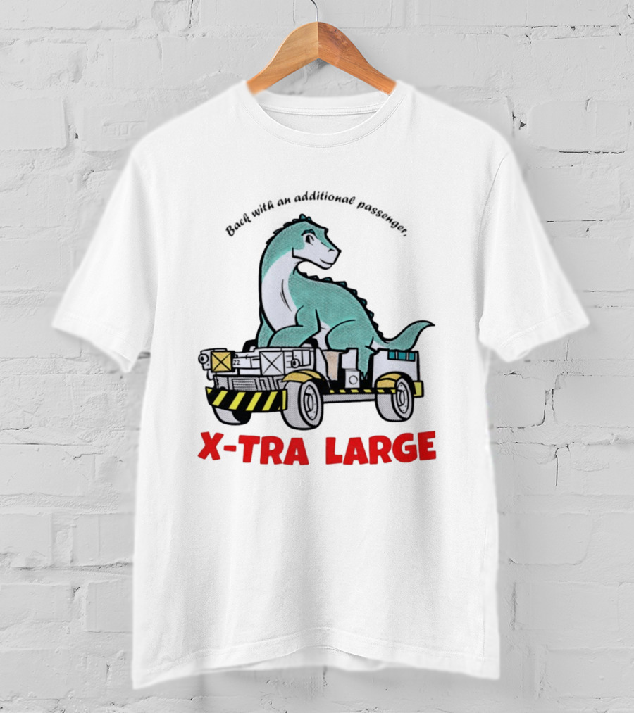 X Tra Large Dinosaur Back With An Additional Passenger T-Shirt