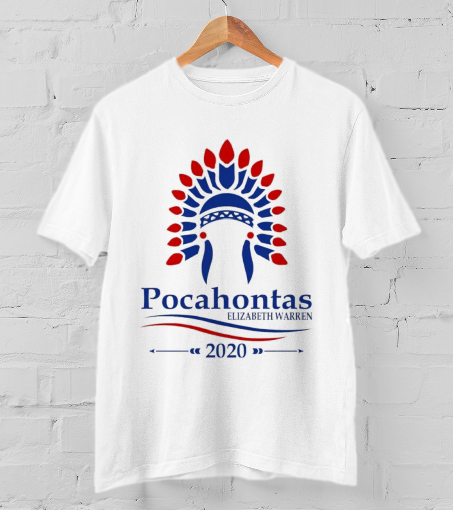 Pocahontas Elizabeth Warren 2020 Headdress T-Shirt