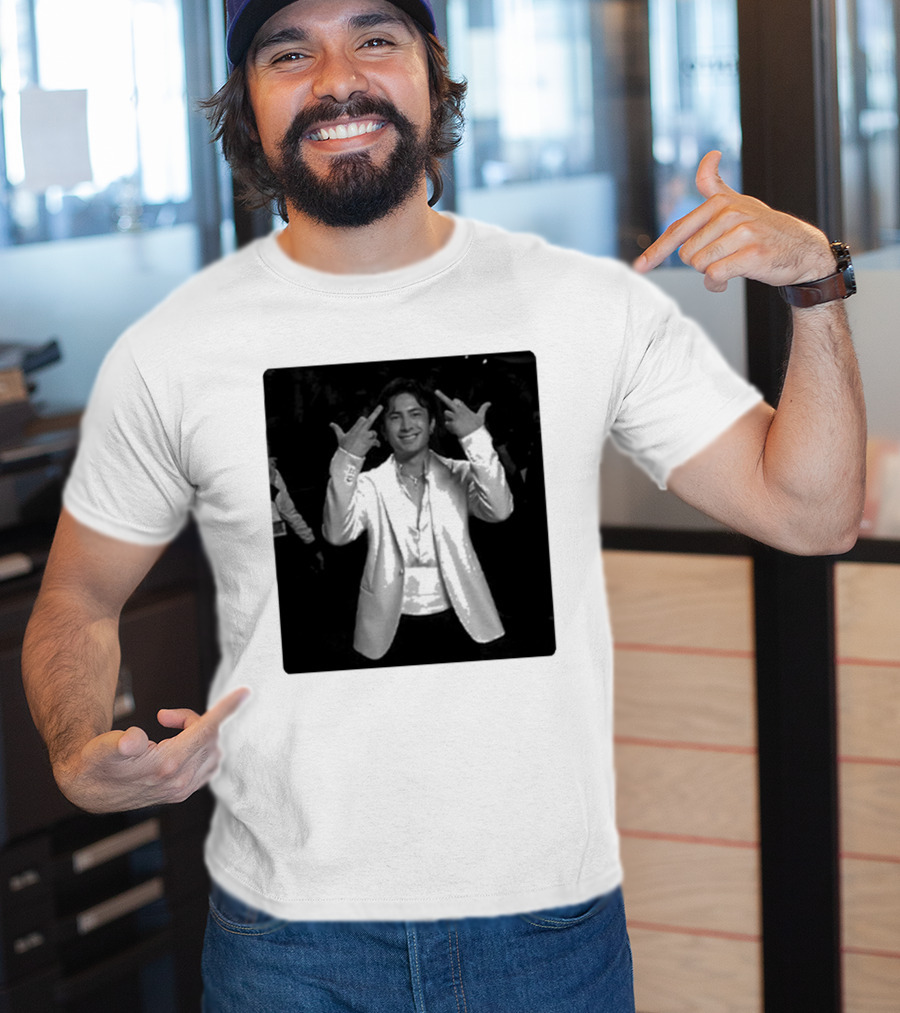 Hudson Williams Glambot Heated Rivalry Jacket Gesture T-Shirt