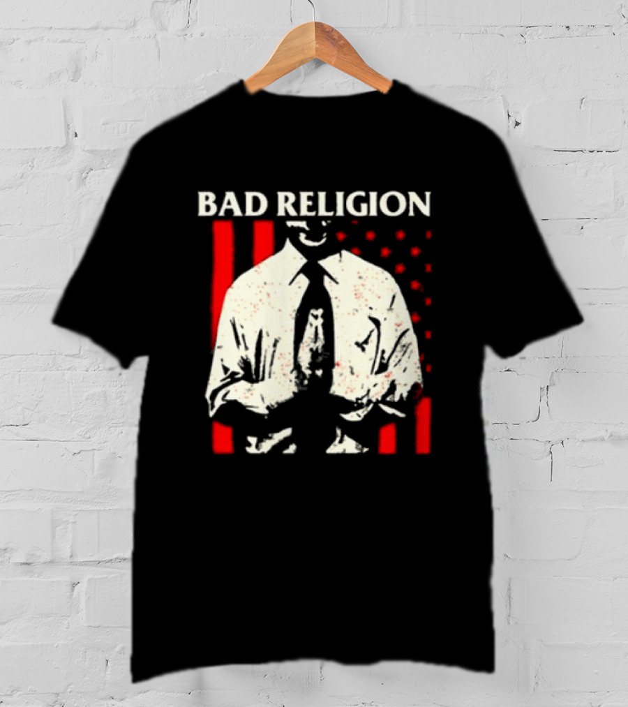 Bad Religion The Empire Strikes First Tour 2026 Vintage Suit Red Stripes T-Shirt