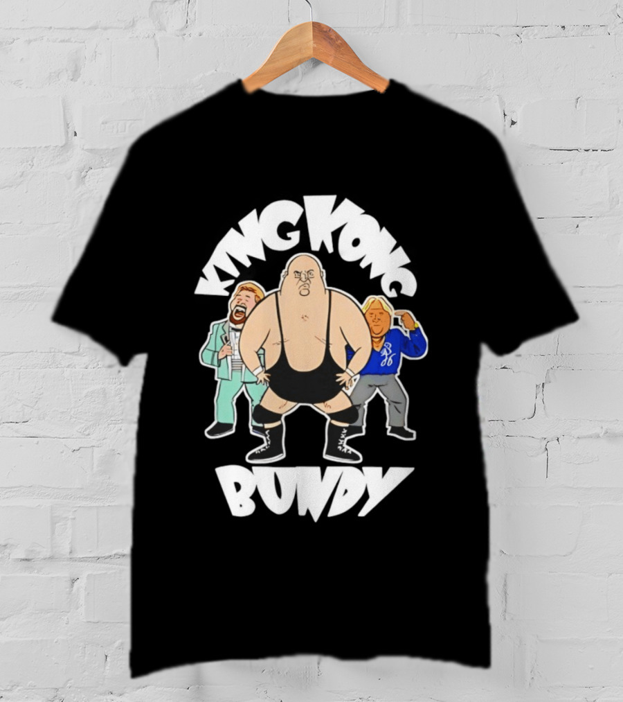 King Kong Bundy Wrestling Managers Cartoon T-Shirt