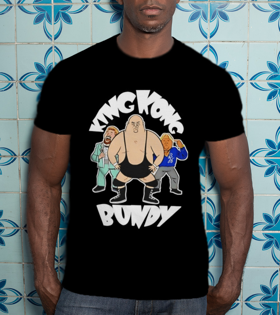 King Kong Bundy Wrestling Managers Cartoon T-Shirt
