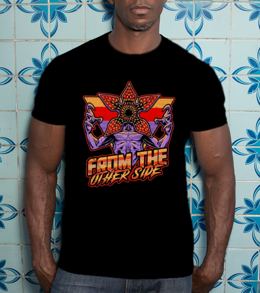From The Other Side Dimensional Monster Vaporwave T-Shirt