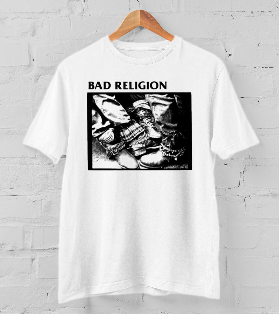 Bad Religion 80 85 Tour Punk Boots Denim Chains 2026 T-Shirt