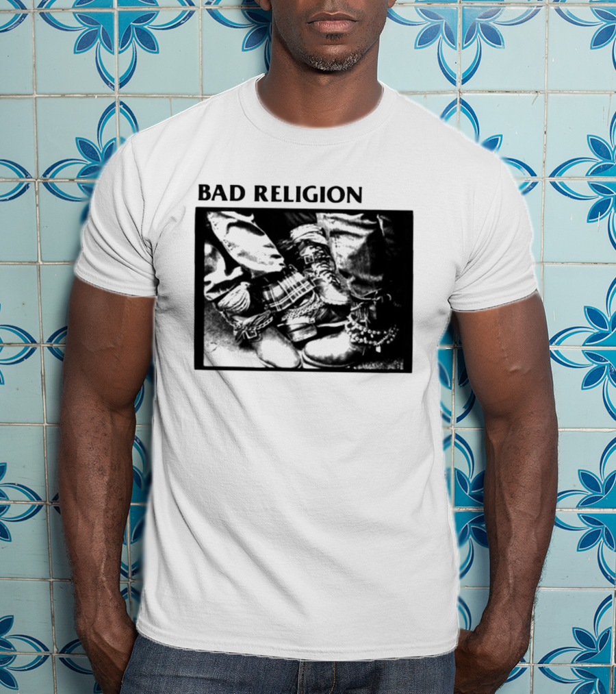 Bad Religion 80 85 Tour Punk Boots Denim Chains 2026 T-Shirt