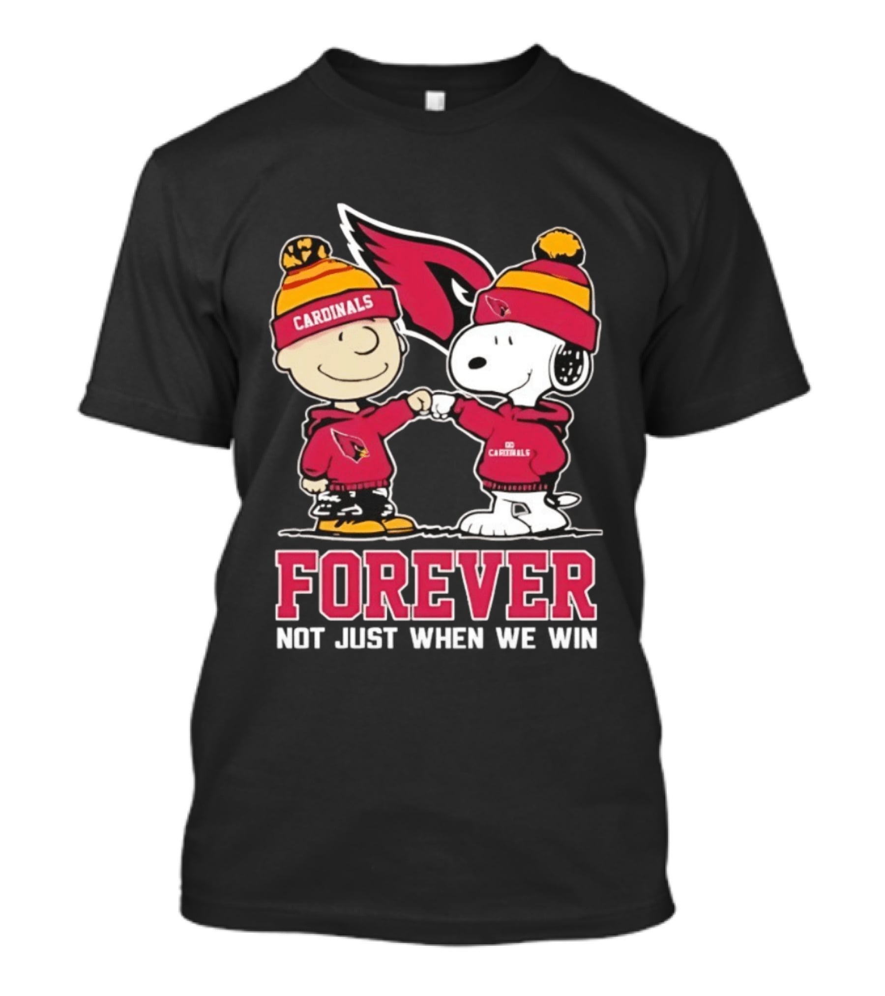 Peanut Snoopy Charlie Brown Cardinals Forever Not Just When We Win T-Shirt