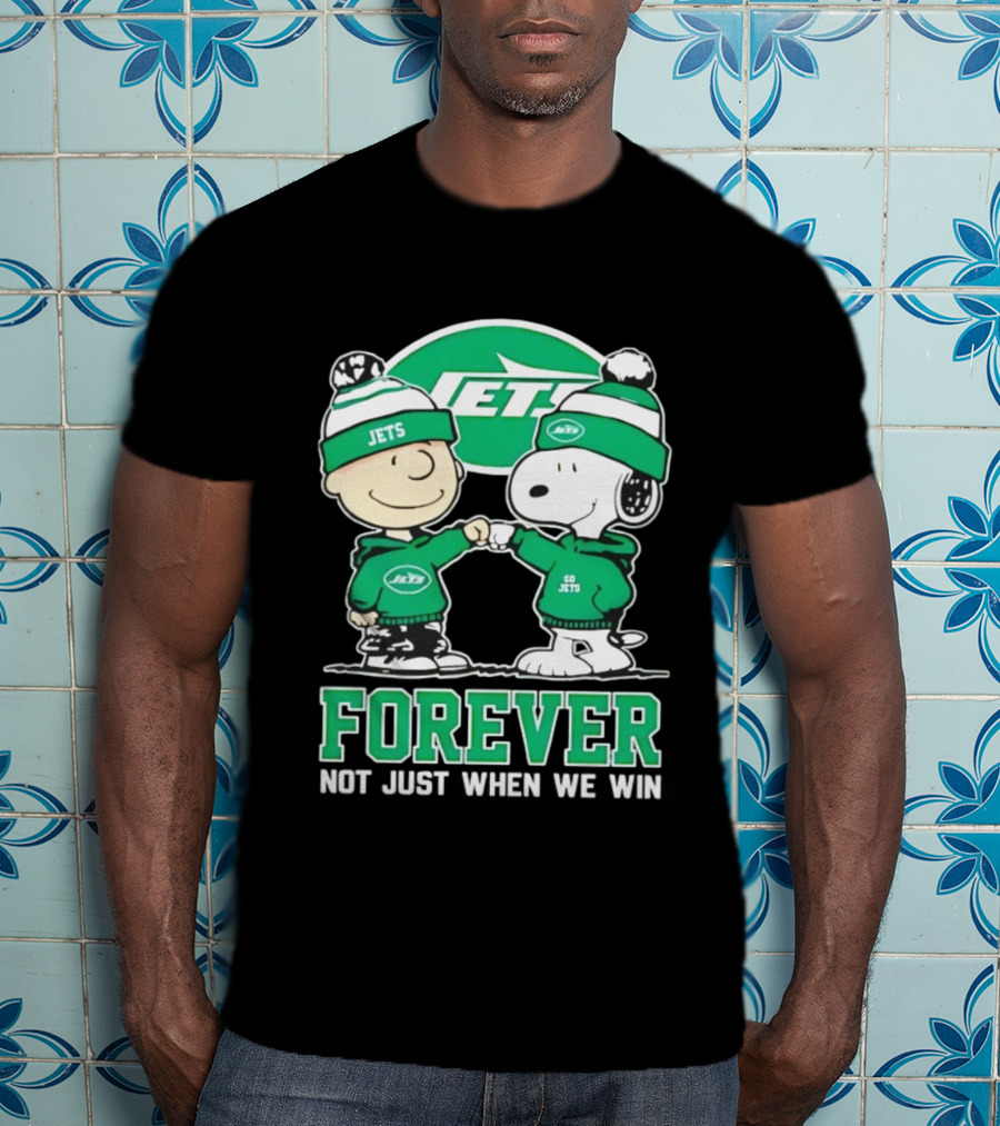 Peanuts Snoopy Charlie Brown Jets Forever Not Just When We Win T-Shirt