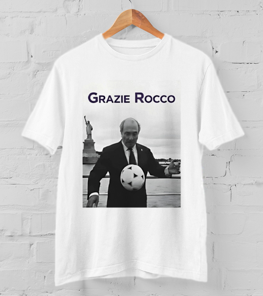 Grazie Rocco Commisso Statue Of Liberty Soccer T-Shirt