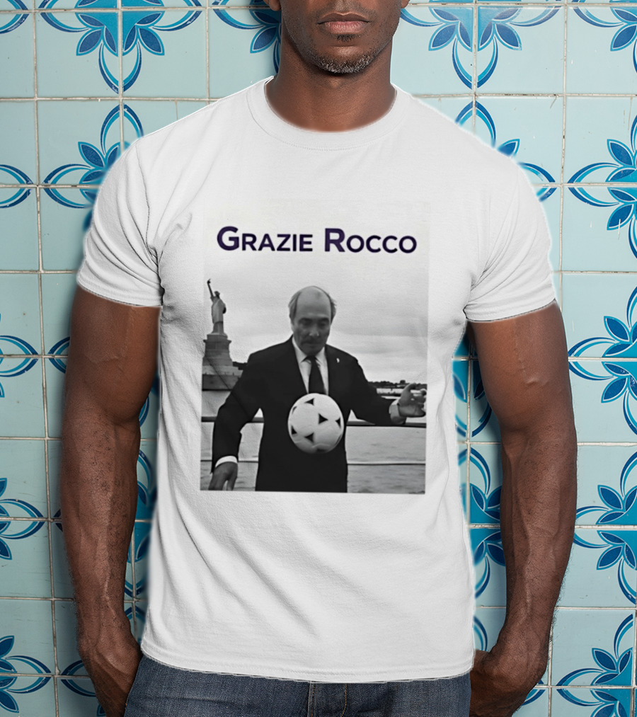 Grazie Rocco Commisso Statue Of Liberty Soccer T-Shirt