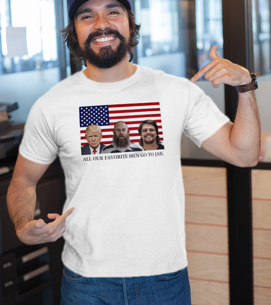 Trump Jeremy Best Kid Rock Favorite Men Jail USA Flag T-Shirt