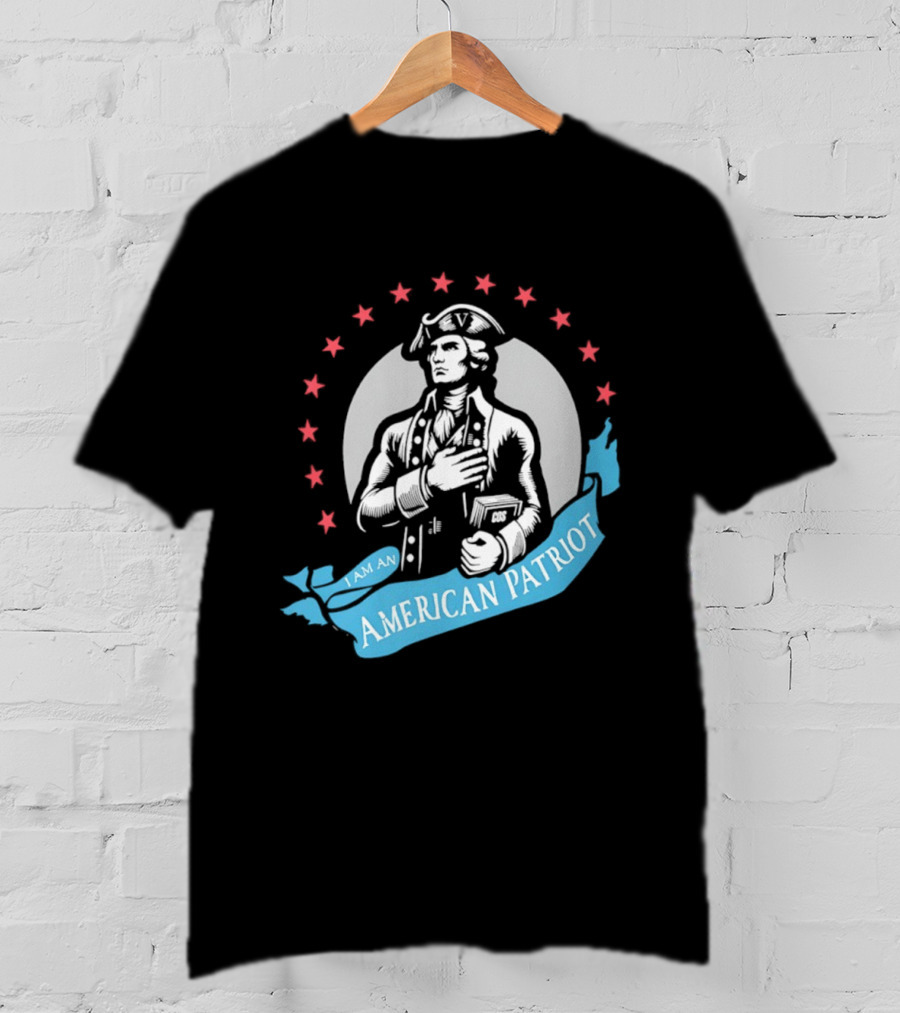 I Am An American Patriot Historical Figure With Stars T-Shirt