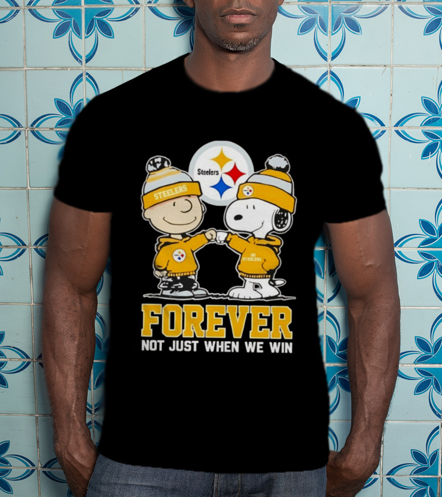 Peanut Snoopy Charlie Brown Steelers Forever Not Just When We Win T-Shirt