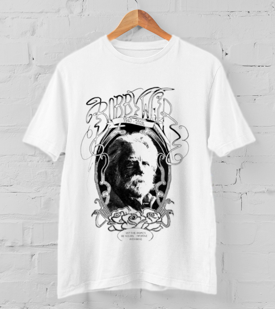 Grateful Dead Bob Weir 1947 2026 Black T-Shirt