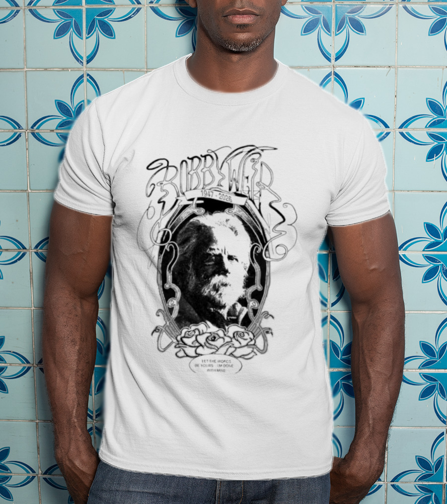 Grateful Dead Bob Weir 1947 2026 Black T-Shirt