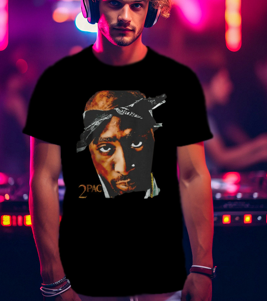2Pac Bandana Style Face T-Shirt