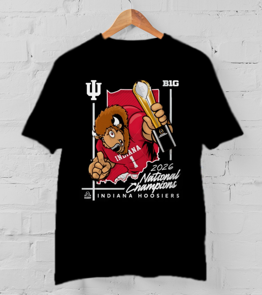 Indiana Hoosiers National Champs 2025 Trophy Victory B1G Indiana T-Shirt