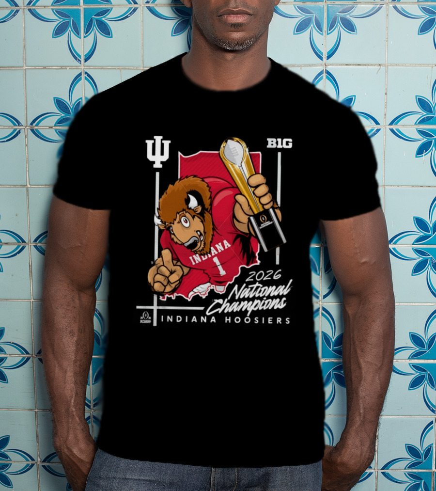 Indiana Hoosiers National Champs 2025 Trophy Victory B1G Indiana T-Shirt