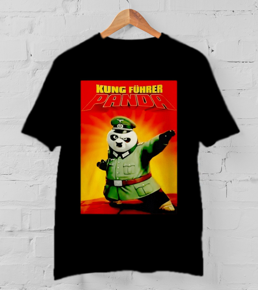 Kung Fuhrer Panda Parody Martial Arts Soldier Pun T-Shirt