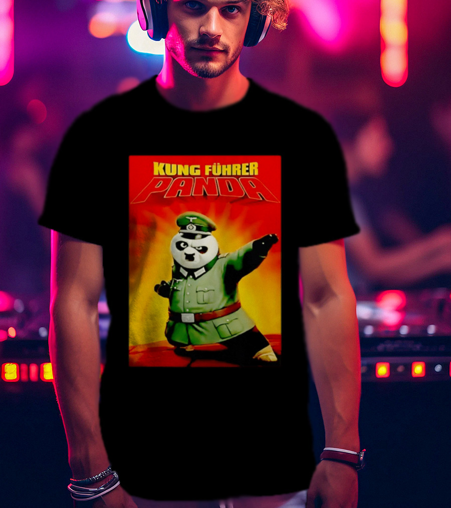 Kung Fuhrer Panda Parody Martial Arts Soldier Pun T-Shirt