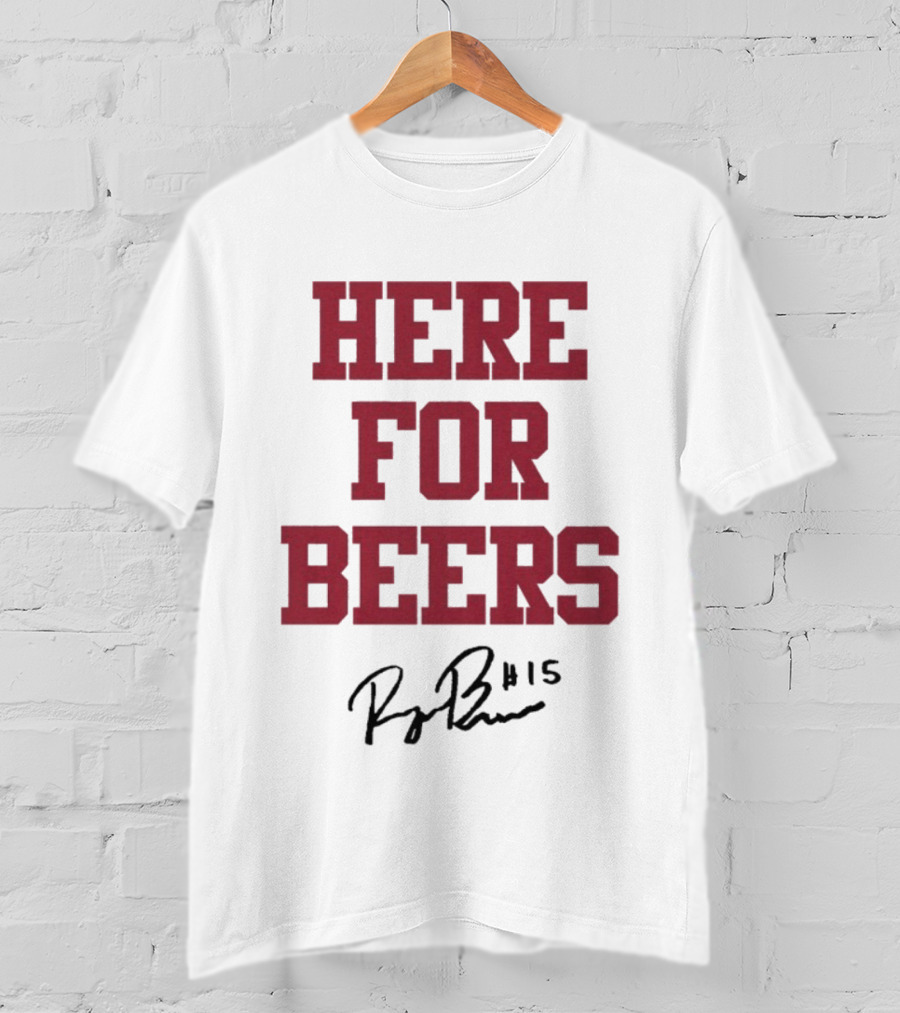 Raegan Beers Here For Beers #15 Oklahoma Sooners T-Shirt