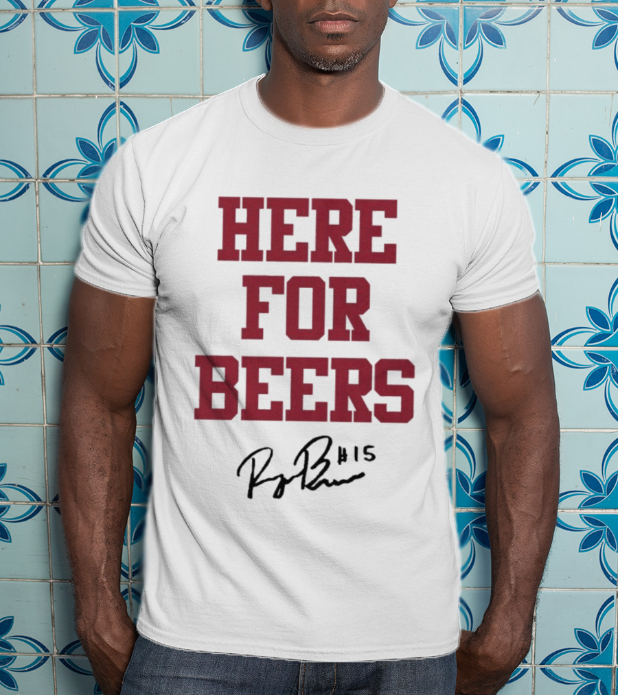 Raegan Beers Here For Beers #15 Oklahoma Sooners T-Shirt