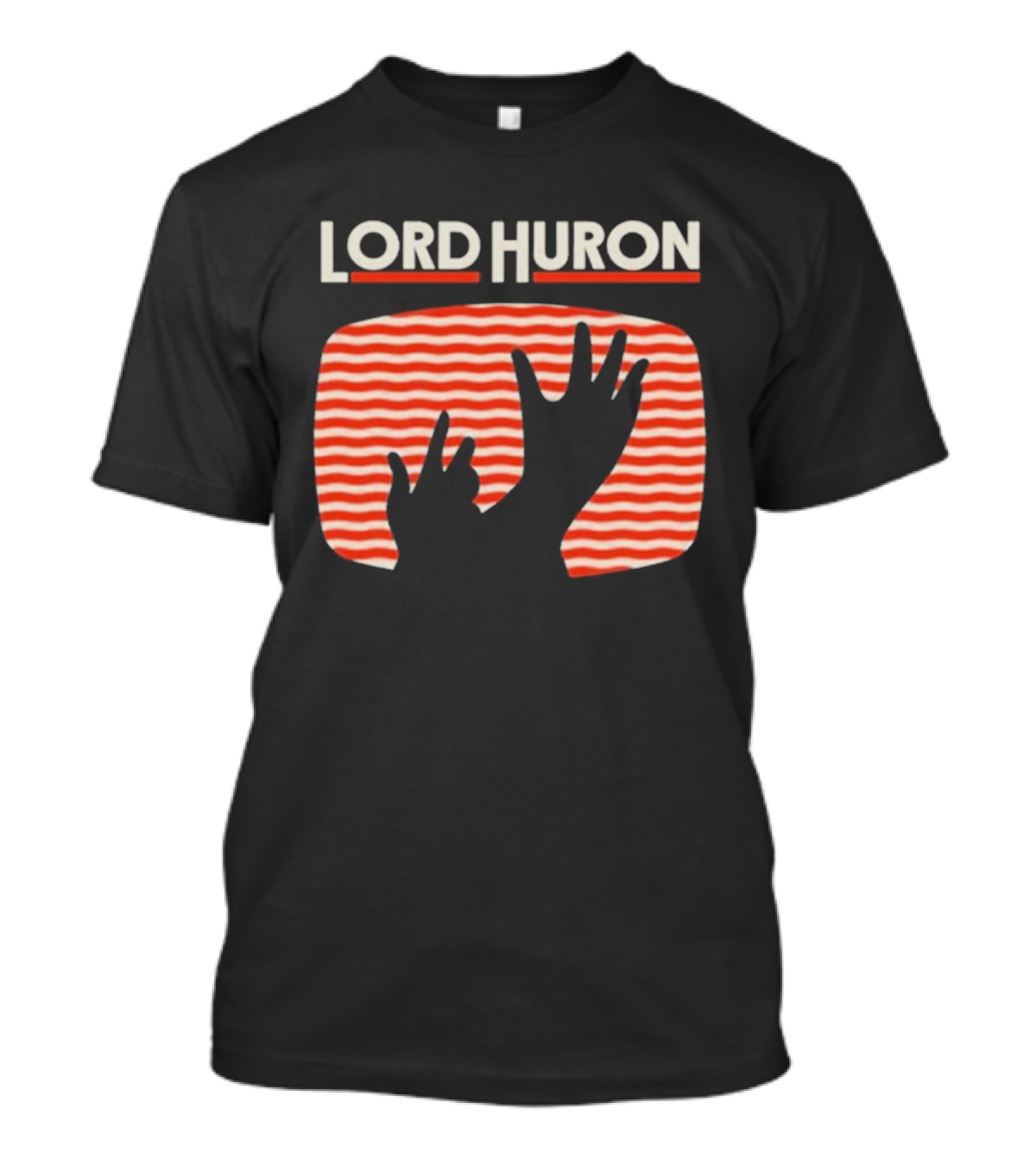 Lord Huron Signals Hand Red Stripes T-Shirt