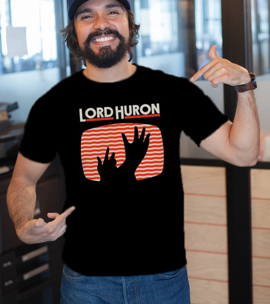 Lord Huron Signals Hand Red Stripes T-Shirt