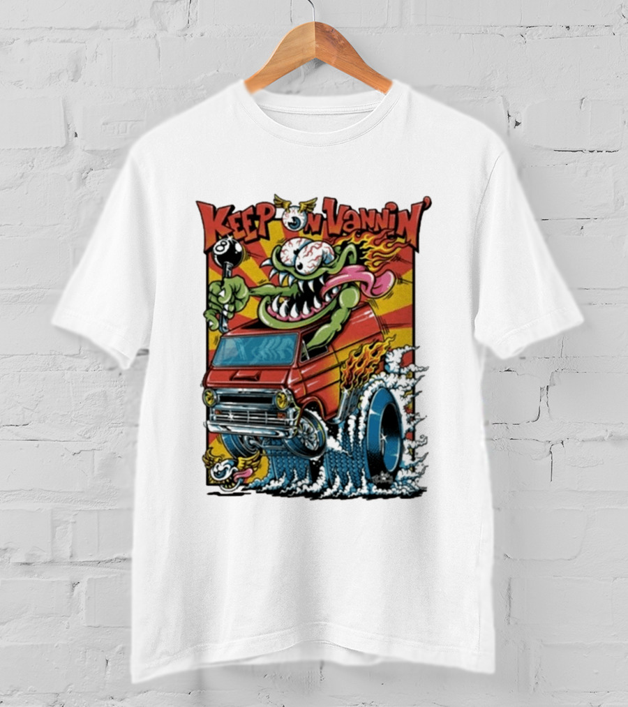 Keep On Vannin Ramone Sketch Monster Van T-Shirt