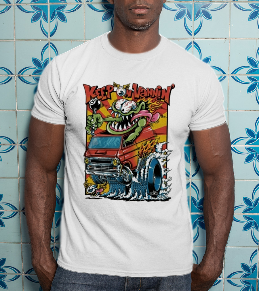 Keep On Vannin Ramone Sketch Monster Van T-Shirt