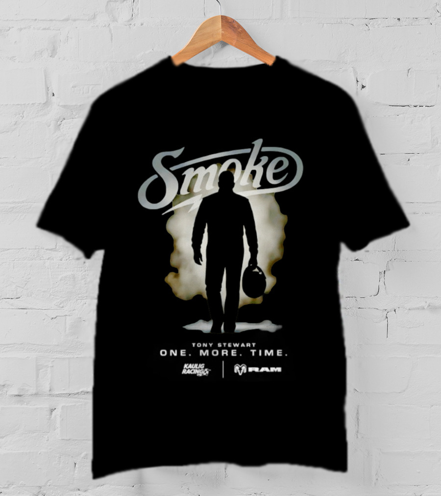 Tony Stewart Smoke Silhouette One More Time Kaulig Racing T-Shirt