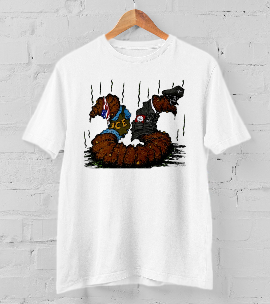 United States Immigration ICE And Nazi Germany Comparison Symbolism T-Shirt