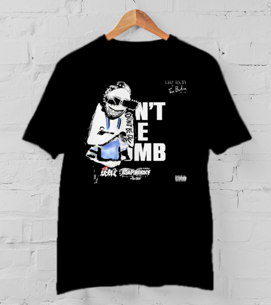 ASAP Rocky X Tim Burton Don't Be Dumb Collaboration T-Shirt