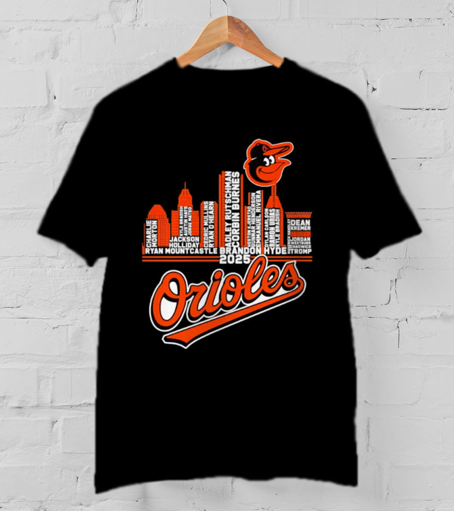 Baltimore Orioles City Skyline 2025 T-Shirt