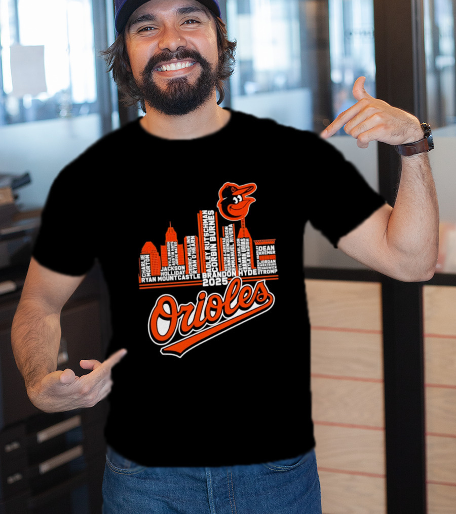 Baltimore Orioles City Skyline 2025 T-Shirt
