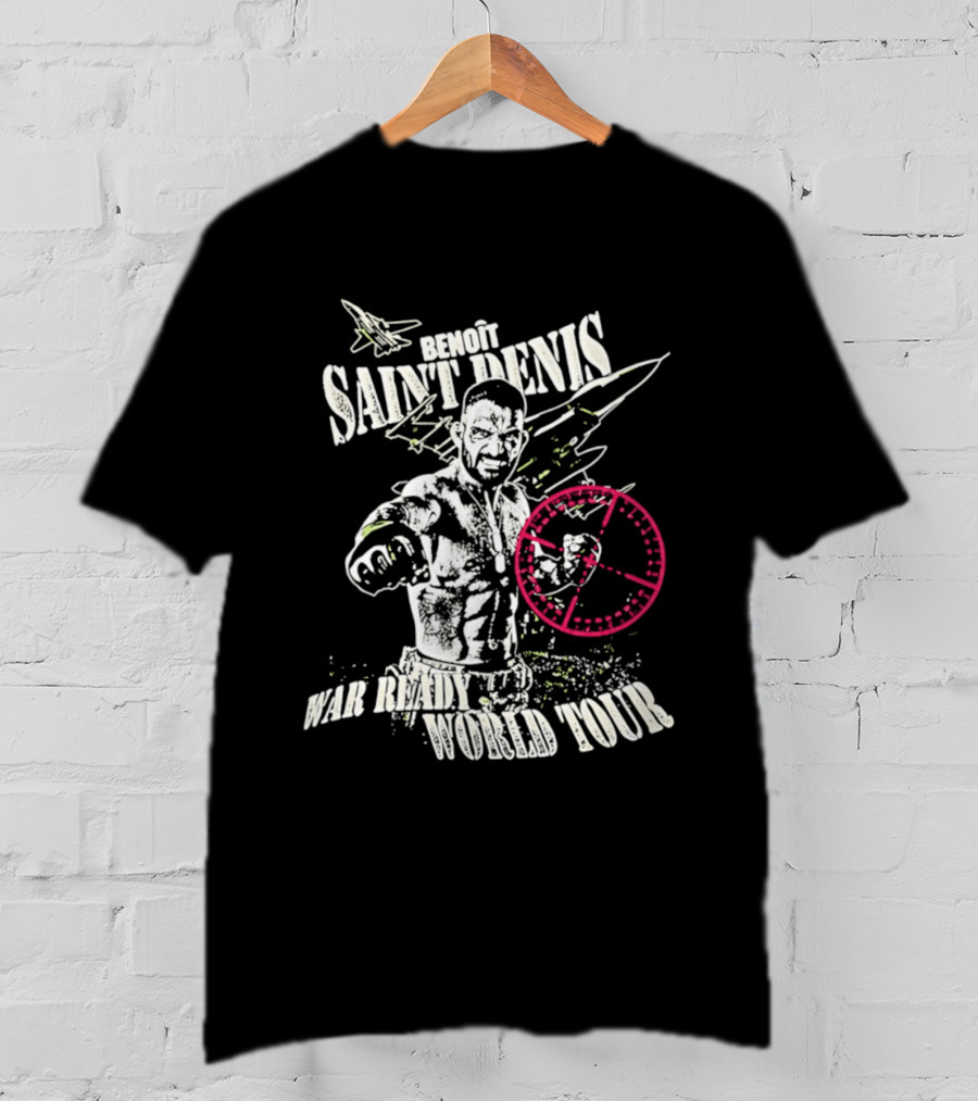Benoit Saint Denis War Ready World Tour Fighter With Jet And Crosshair T-Shirt