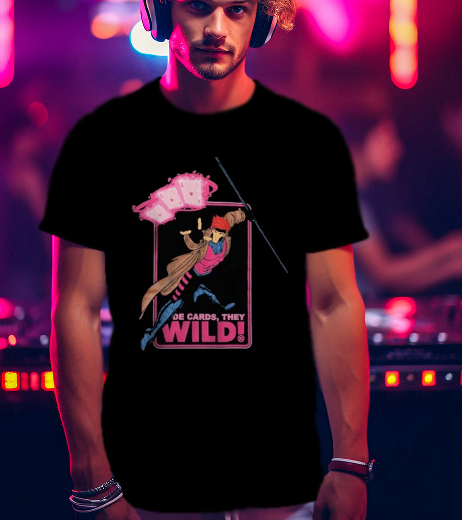 X Men 97 De Cards They Wild Aces Gambit Playing Cards T-Shirt