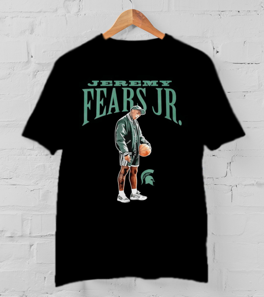 Michigan State Spartans Jeremy Fears Jr Basketball T-Shirt