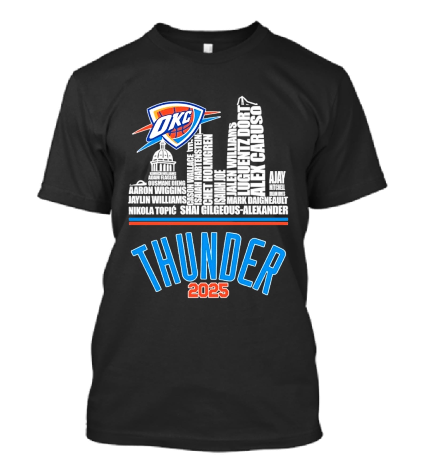 OKC Thunder Skyline 2025 T-Shirt